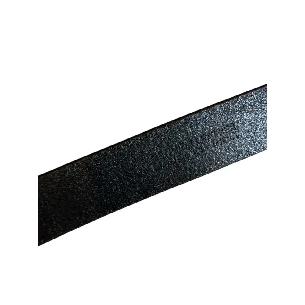 J Crew Genuine Leather Triple Ring Edgy Belt Black